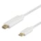 DELTACO USB-C - MiniDP cable, 0.5m, 21.6 Gbit/s, 3840x2160 60Hz, white