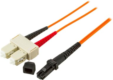 DELTACO fiberkabler MTRJ - SC, duplex, multimode 1m