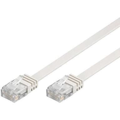 DELTACO U/UTP Cat6 patchkabel, fladt, LSZH (Low Smoke Zero Halo