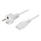 DELTACO grounded power cable, CEE 7/7 to IEC 60320 C13, 10m, white