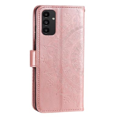 SKALO Samsung A13 4G Mandala Flip Cover - Rosa guld