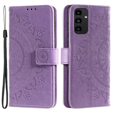 SKALO Samsung A13 4G Mandala Flip Cover - Lilla