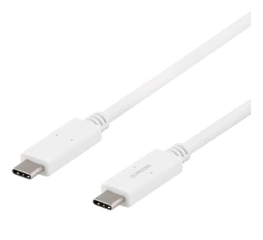 deltaco USB-C - USB-C cable, 5Gbit/s, 5A, 1M, white