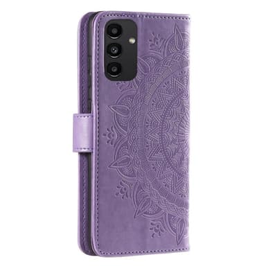 SKALO Samsung A13 4G Mandala Flip Cover - Lilla