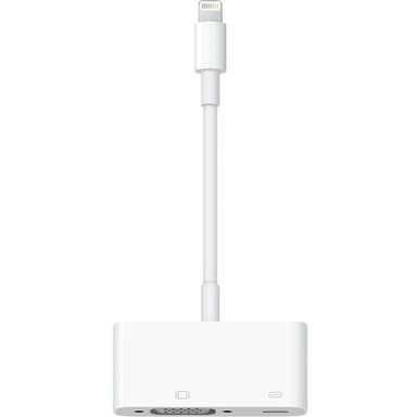 Apple, adapter, VGA til lightning, hvid