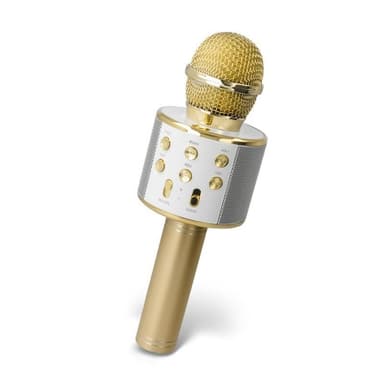 Forever BMS-300 Mikrofon med Bluetooth-højttaler, Guld