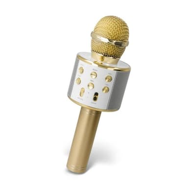Forever BMS-300 Mikrofon med Bluetooth-højttaler, Guld