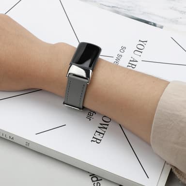 Fitbit Charge 5 armbånd læder Grå