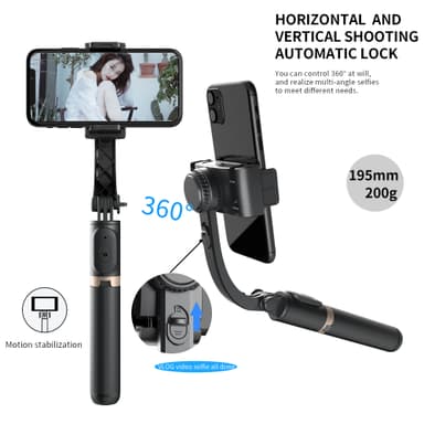 Mobil stativ / stativ med Bluetooth Anti-shake stabilisator