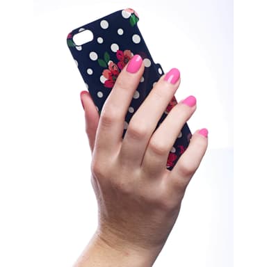 Mobilcover iPhone 5/5s/SE Polka Sort