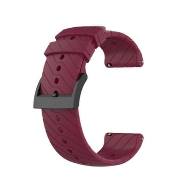 Suunto 7/9/9 baro / D5 armbånd silikone Vinrød