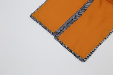 INF Scrunchie med tørklæde detalje Orange