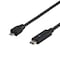 DELTACO USB 2.0 cable, Type C M - Type MIcro B M, 1m, black