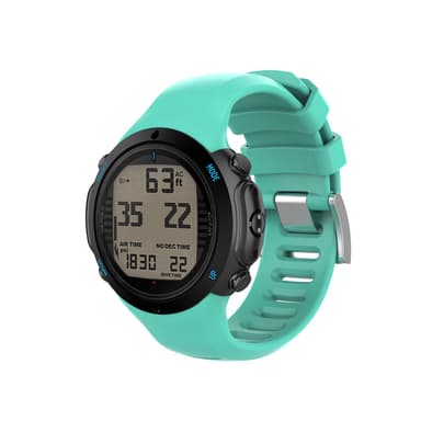 Suunto D6i Novo Zulu silikone turkis armbånd