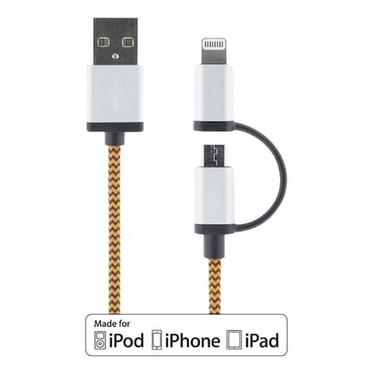 Rettidig Sweeten trække sig tilbage DELTACO USB-synk-/opladerkabel til iPod, iPhone, iPad og andre enheder |  Elgiganten