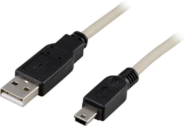 DELTACO USB 2.0 kabel Type A Han - Type Mini B Han 0,5m