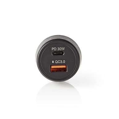 stivhed lektie rør Biloplader | 3.0 A | USB (QC 3.0)/USB-C | Power Delivery 30 W | Sort |  Elgiganten