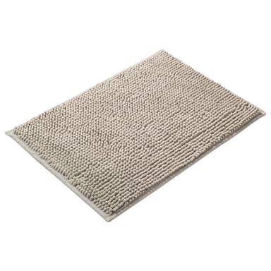 Bademåtte Dørmåtte til badeværelse med skridsikker Lysegrå 50x80 cm