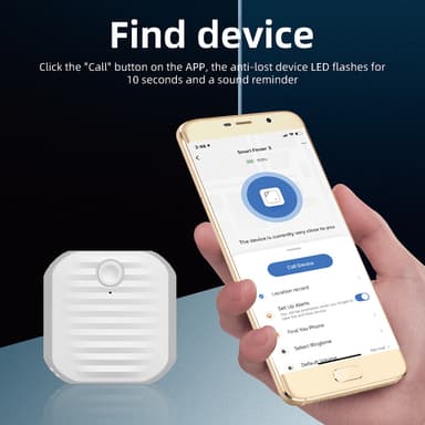 Anti-Lost Key Finder Bluetooth Tracker hvid