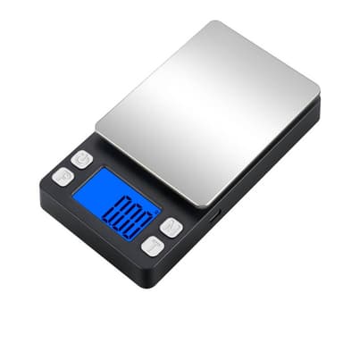 Lille digital vægt 1000g/0,1g Sort