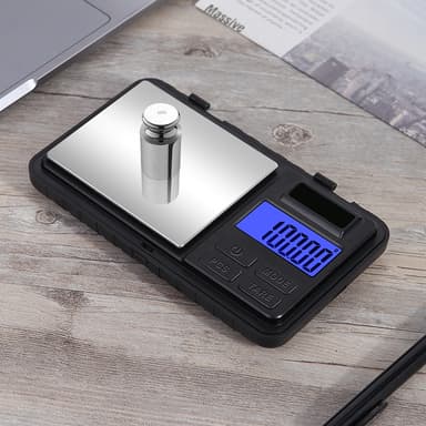 Bærbar digital vægt 500g / 0,1g Sort