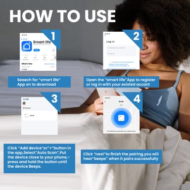 Anti-Lost Key Finder Locator Bluetooth Tracker Blå