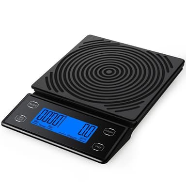 Digital kaffevægt med timer USB-drevet 5kg / 0,1g Sort