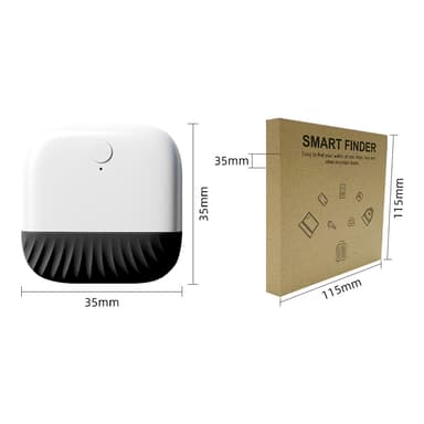 Anti-Lost Key Finder Locator Bluetooth Tracker Blå