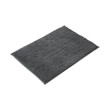 Bademåtte Dørmåtte til badeværelse med skridsikker Mørkegrå 50x80 cm