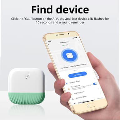 Anti-Lost Key Finder Locator Bluetooth Tracker Grøn