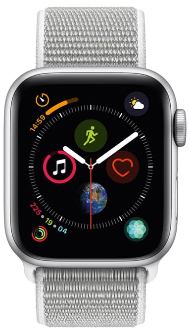 Apple Watch Series 4 40mm (silver alu/seashell sportsløkke)