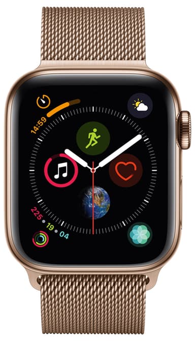 Apple Watch Series 4 rustfrit stål 40mm (GPS + 4G/e-sim)