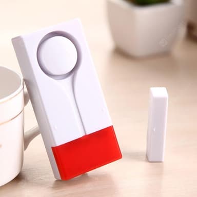Trådløs magnetisk døralarm med fjernbetjening Multi-color 3-Piece