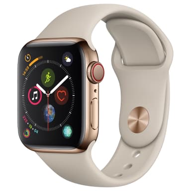 Apple Watch Series 4 rustfrit stål 40mm (GPS + 4G/e-sim)