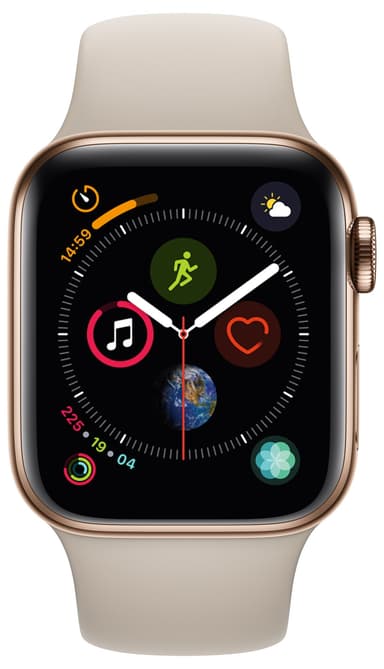 Apple Watch Series 4 rustfrit stål 40mm (GPS + 4G/e-sim)