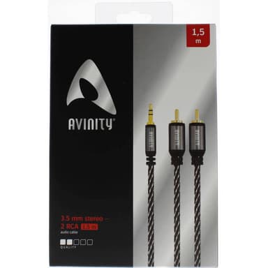 Audio Kabel 3,5mm Jack-2 Phono 1,5m Klasse 5