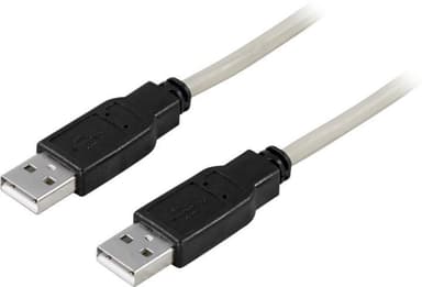 DELTACO USB 2.0 kabel Type A han - Type A han 1,5m