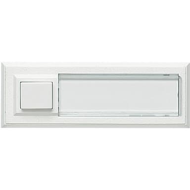 Grothe 51015 Ringeklokke med navneskilt Enkel Hvid 12