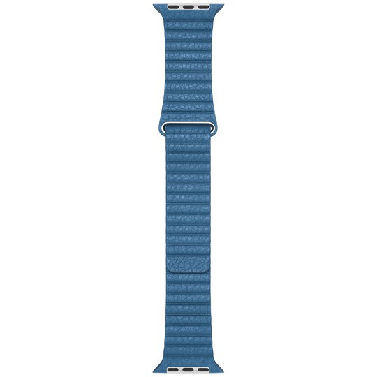 Apple Watch rem 44 mm læderrem L - (cape cod blue)