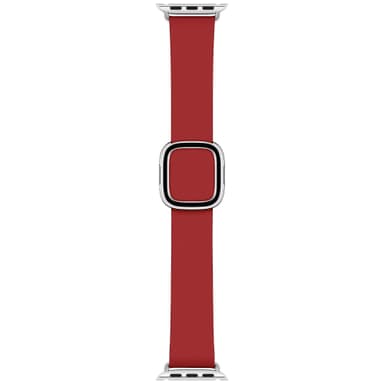 Apple Watch rem 40 mm moderne læderrem med spænde L - (rød)