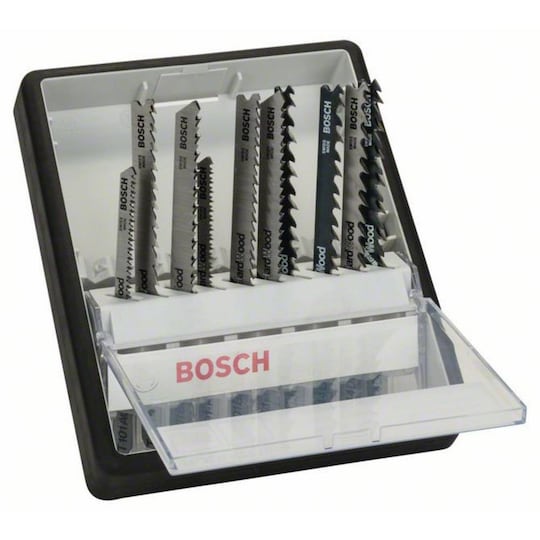 Bosch Accessories 2607010540 10 dele Robust Line-stiksavklingesæt Wood Expert T-skaft – 1 Set