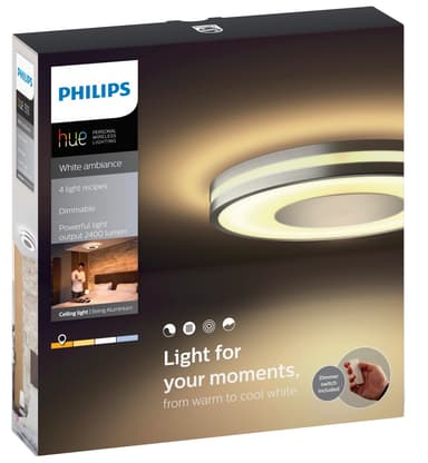 Philips Hue White ambiance  Being loftslampe (aluminium)
