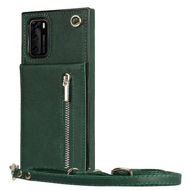 Zipper halskæde etui Huawei P40 - Grøn