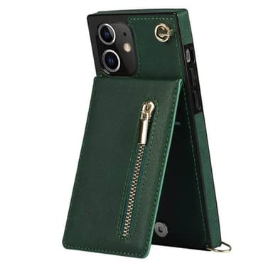 Zipper halskæde etui Apple iPhone 12 - Grøn
