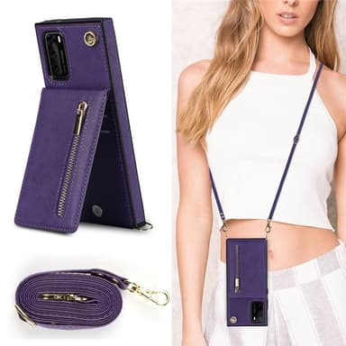 Zipper halskæde etui Huawei P40 Pro - Lilla