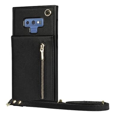 Zipper halskæde etui Samsung Galaxy Note 9 - Sort