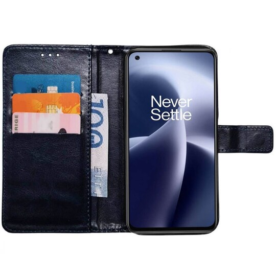Wallet cover 3-kort OnePlus Nord 2T 5G - Mørkeblå