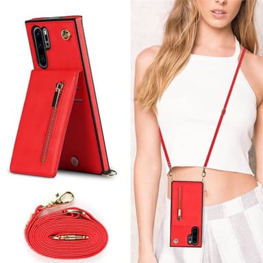 Zipper halskæde etui Huawei P30 Pro - Rød