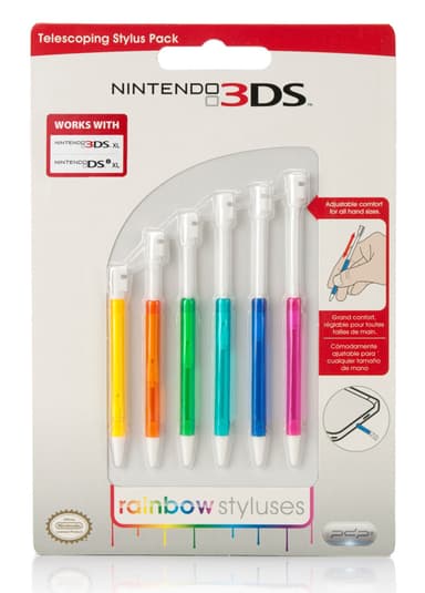 Nintendo 3DSXL Rainbow stylus-penne (6 stk.)