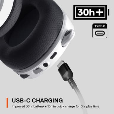 SteelSeries Arctis 7 Plus headset (hvid)